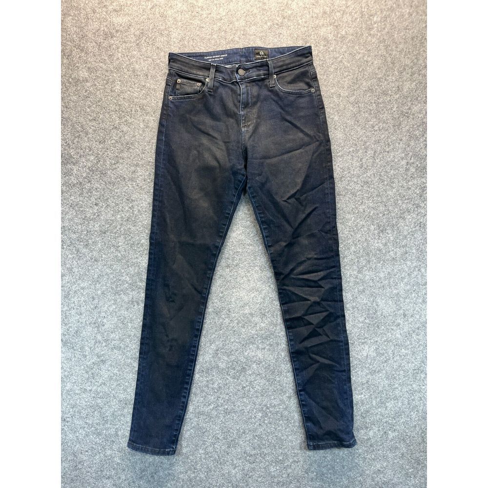 AG Adriano Goldschmied Jeans Womens‎ 28 Farrah Skinny Ankle Black Blue Stretch